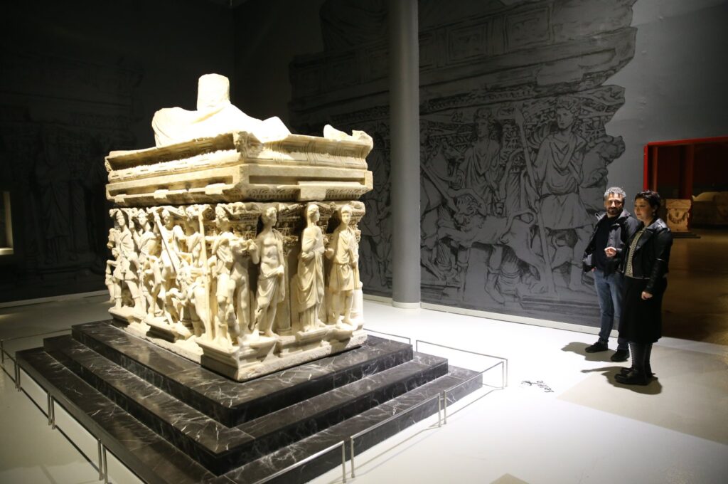 ‘Antakya Sarcophagus’ on display at Hatay Archaeology Museum