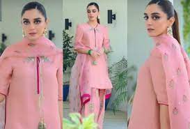 Maya Ali looks stunning in pastel pink attire