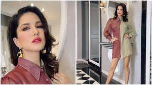 Sunny Leone’s only-shirt dress sets early weekend mood