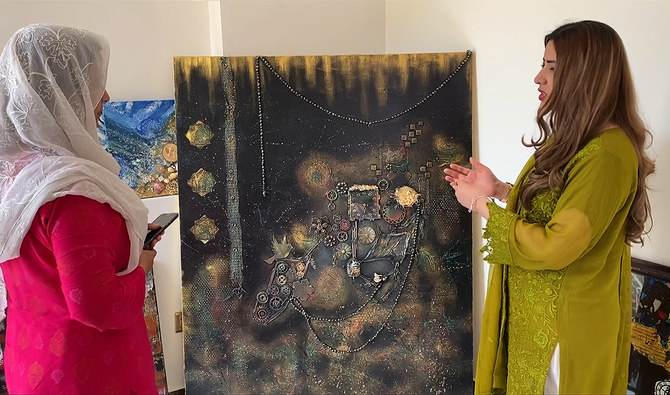 Inspired by Saudi reforms, Pakistani artist uses mixed-media to highlight ‘women’s empowerment’