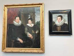 Two halves of Flemish 17th century family portrait reunited