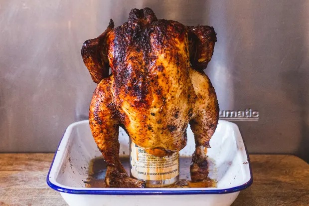 Yes you can: how to make beer-can chicken – recipe