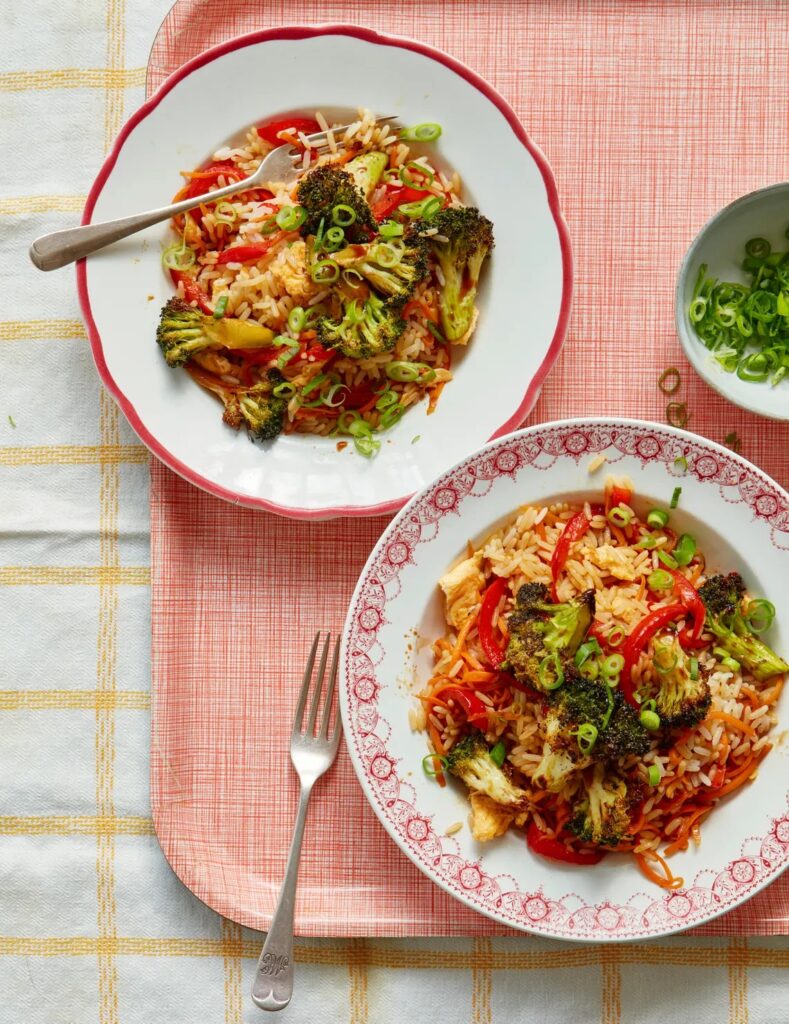 Sticky broccoli fried rice and ovenbake risotto: two budget rice recipes