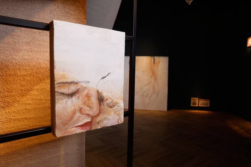 Chafa Ghaddar’s Dubai exhibition explores years of trauma with fresh take on frescoes