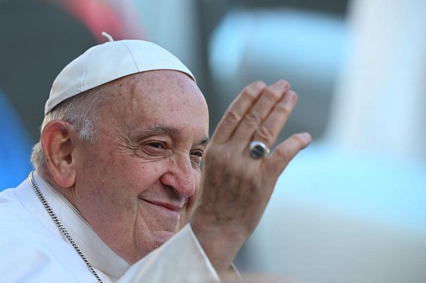 Pope Francis says war is in itself a crime against humanity