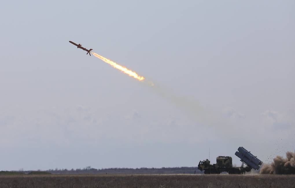 Russia says its air defenses shot down Ukrainian Neptune missile near Crimea
