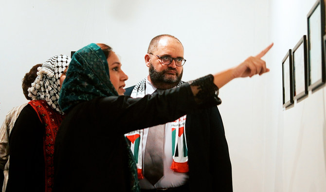 In Pakistan’s capital, an exhibition where art does the talking for Gaza