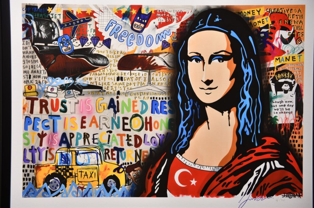 Mona Lisa meets Turkish flag: Pop art artist Jisbar in Istanbul
