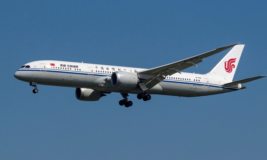 Air China resumes Beijing-Washington direct flights