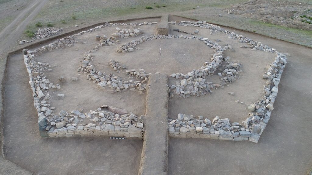 Kazakhstan unearths 3,800-year-old hexagonal Turkic burial mound