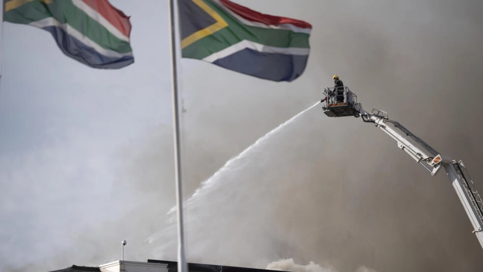 South Africa’s fire-gutted parliament a reminder of country’s woes