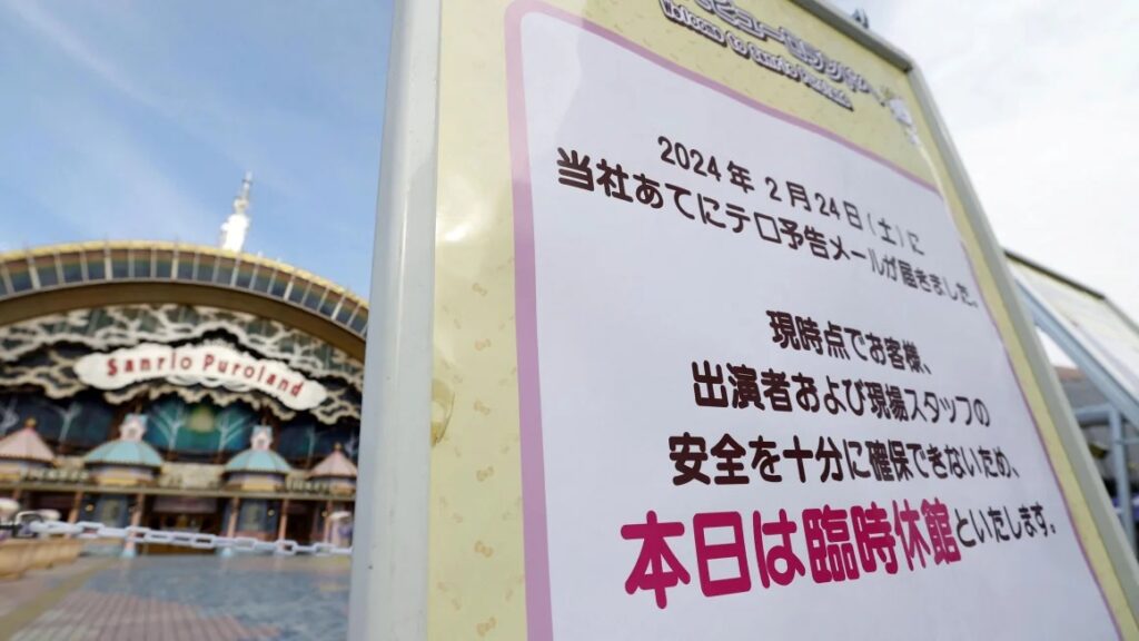 Hello Kitty theme park in Tokyo closed after ‘terrorist threat’