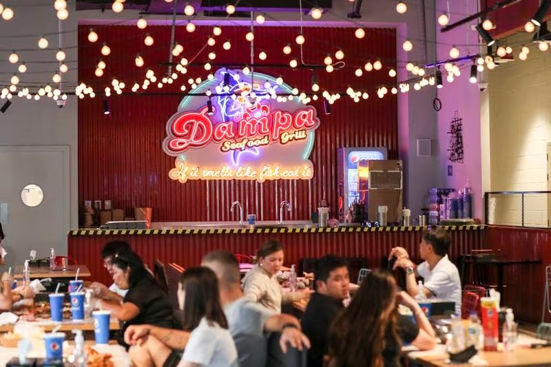 Popular Filipino restaurant Dampa Seafood Grill reopens after fire