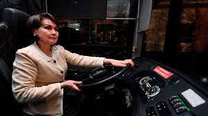 Women bus drivers, a first for Uzbekistan