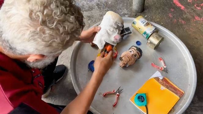 Gaza puppet maker turns tins into toys crafting hope from war’s rubble