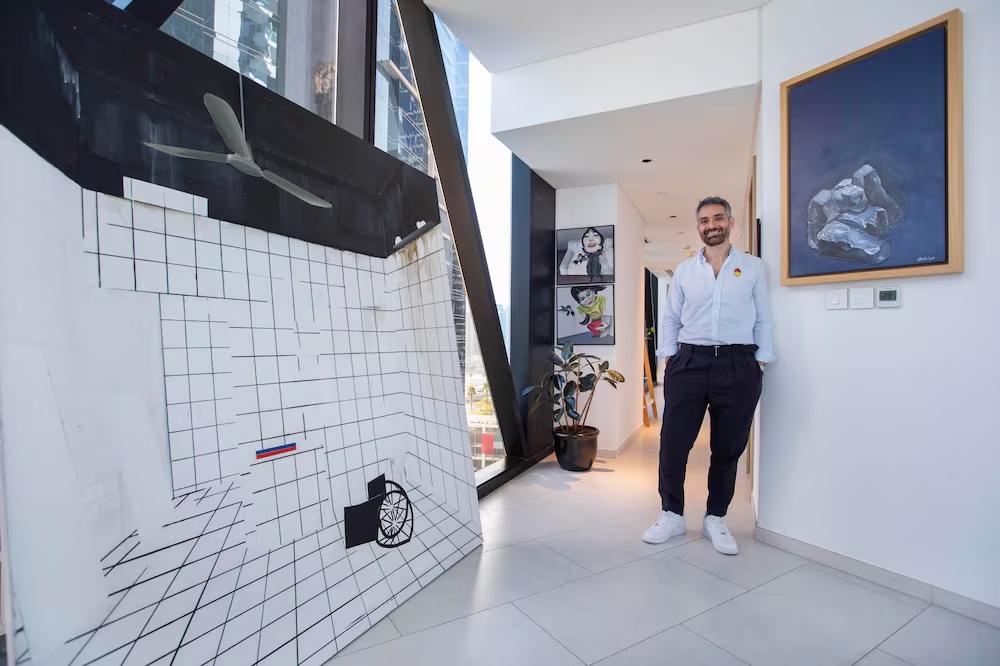 How a Dubai man built a 0,000 art collection in his Business Bay home