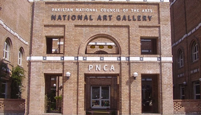 Art exhibition showcases abstract expressionist paintings by Sherzada Khalid Iqbal