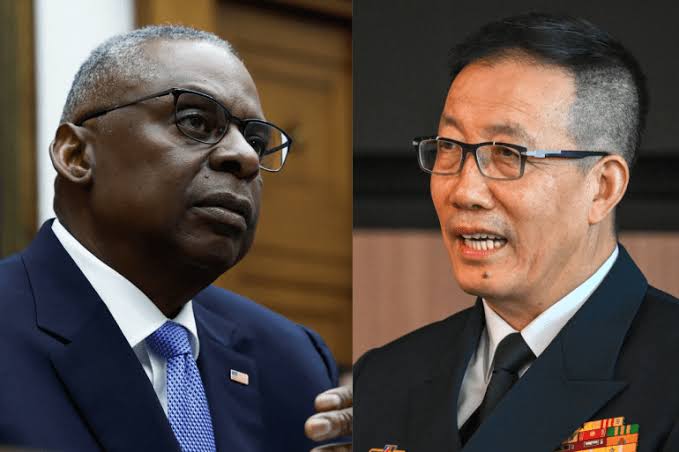 US, China defence chiefs hold rare talks on Taiwan, South China Sea
