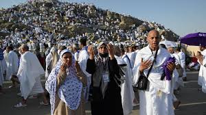 Muslims pray on Mount Arafat in Hajj climax