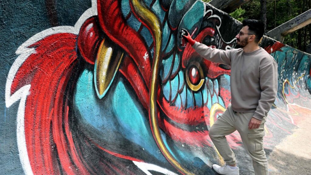 In Sarajevo, street art grows where war left scars