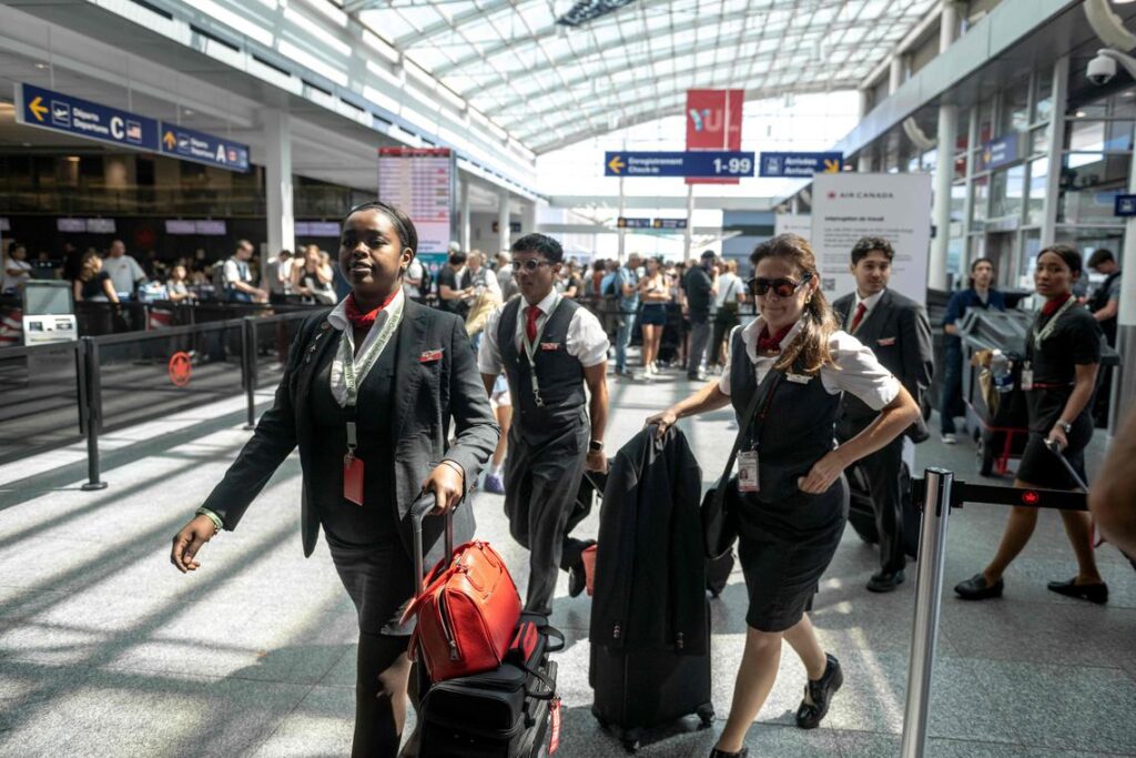 Air Canada flight attendants go on strike, shutting down service