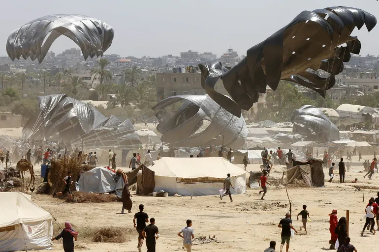 The airdrops on Gaza are a PR stunt, not a humanitarian operation